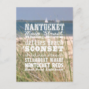 Postale Les vues de Nantucket, Massachusetts - Carte posta
