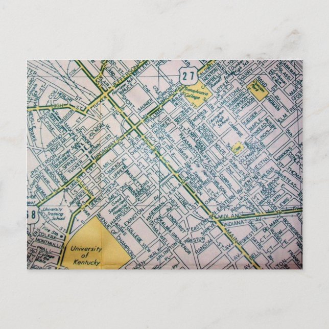 Postale Lexington, KY Carte Vintage (Devant)