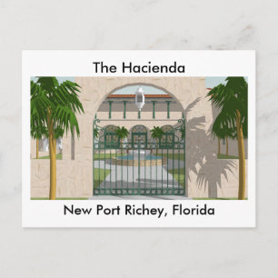 Postale L'hôtel Hacienda : New Port Richey FL : Carte post