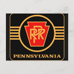 Postale Logo du chemin de fer de Pennsylvanie, carte posta