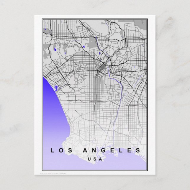 Postale Los Angeles California Modern City Carte (Devant)