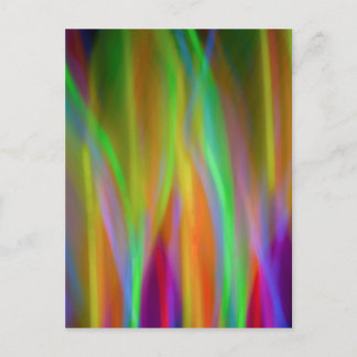 Postale Lumières Neon - carte blanche