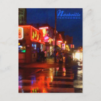 Postale Lumières sur Broadways Nashville Tennessee - carte