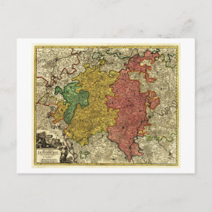 Postale Luxembourg- Carte panoramiqueLuxembourg