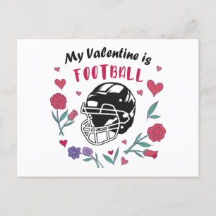 Postale Ma Saint Valentin est Carte de visite de football