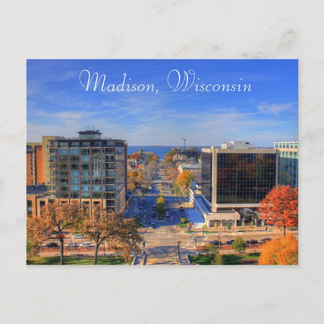 Postale Madison Wisconsin Photographie Art numérique Carte (Devant)