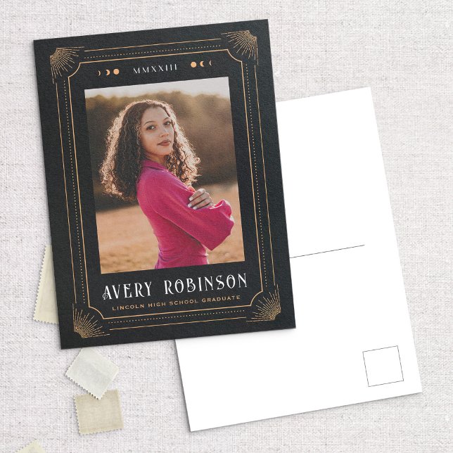 Postale Magic Tarot Graduation Photo Faire-part Carte post (Créateur téléchargé)