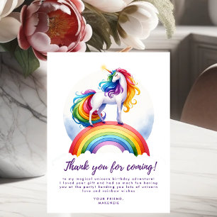 Postale Magique Rainbow Unicorn Anniversaire Carte de reme