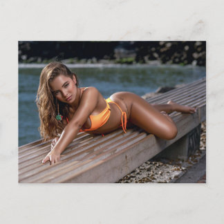 Postale Magnifique ! Bikini Girl Photo pin up Carte postal