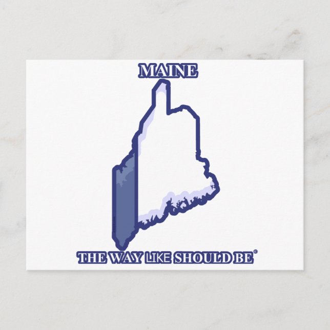 Postale Maine, Le Chemin À Suivre Devrait Être © Carte Pos (Devant)