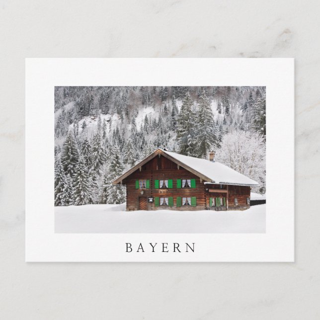 Postale Maison traditionnelle en bois à Bayern carte posta (Devant)