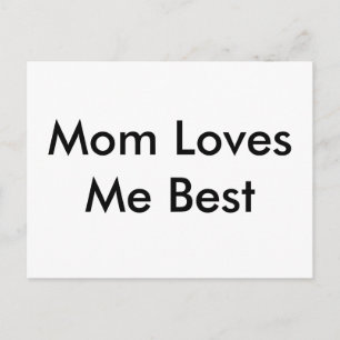 Postale Maman aime ma meilleure carte
