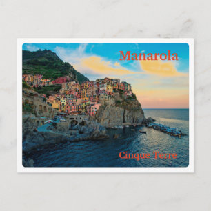 Postale MANAROLA Italie - Cinque Terre - PANORAMA Carte Po