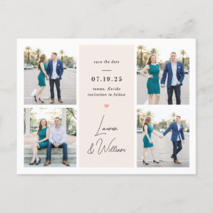 Postale Mariage doux signé Enregistrer la date Carte posta