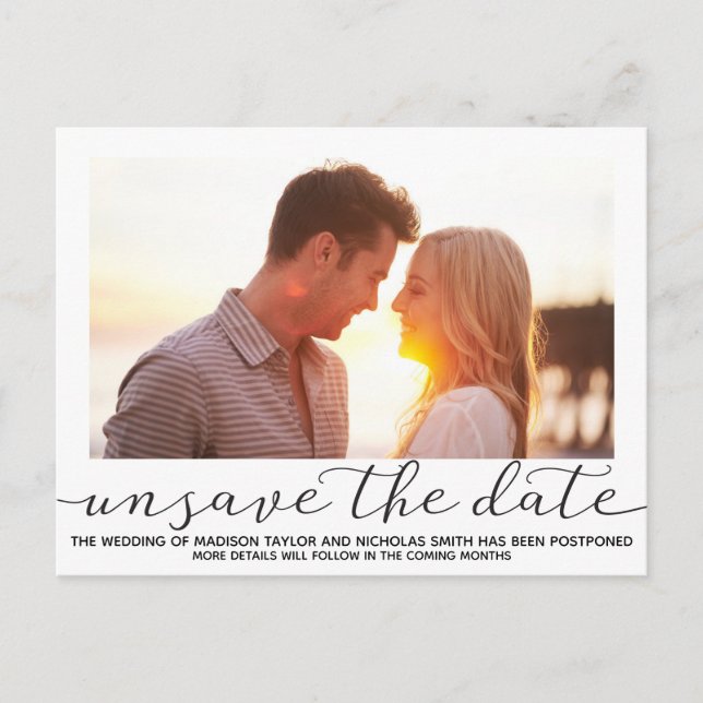 Postale Mariage Image Paysage Désenregistrer La Date Carte (Devant)