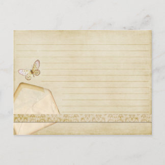 Postale Mariage Recette Carte Beurre à crème Vintage