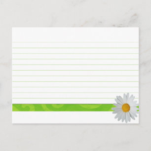 Postale Mariage Recette Carte Bright Daisy