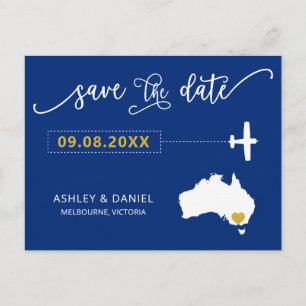 Postale Marine Australie Mariage Enregistrer la carte de d