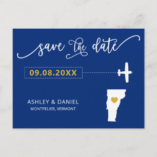 Postale Marine Vermont Mariage Enregistrer la carte postal