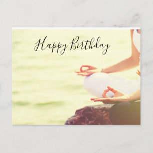 Postale Méditation Yoga index index Carte Anniversaire