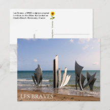 Mémorial des Braves, Normandie, France - carte pos