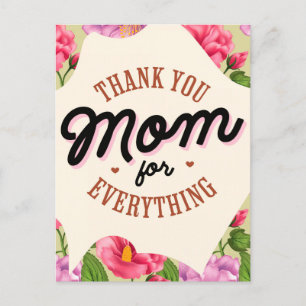 Postale Merci Maman pour Tout Carte de Vœux de Fête des Mè