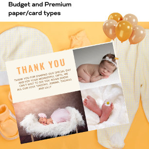 Postale Merci moderne Carte photo Orange Shades BUDGET