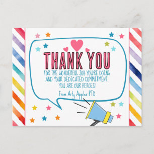 Postale merci pour la carte all heros