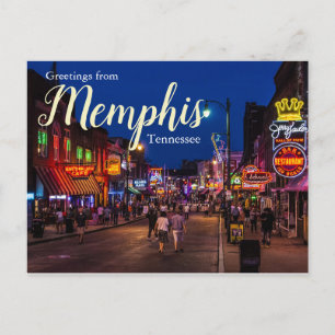 Postale Message de bienvenue de Memphis Tennessee Carte po