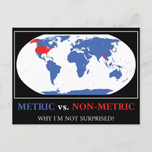 Postale Métrique Vs. Non Métrique - Science de la carte du