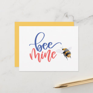 Postale Miel Bee Mine Drôle Carte Saint Valentin