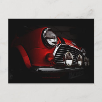 Postale Mini classique avec lumières de rallye carte posta
