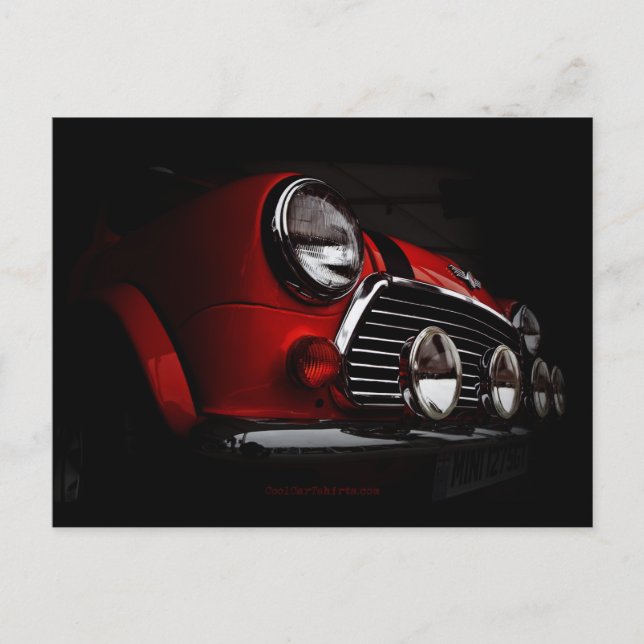 Postale Mini classique avec lumières de rallye carte posta (Devant)
