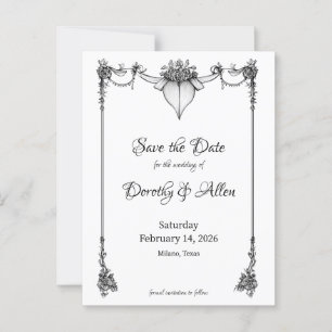 Postale Minimalisme vintage Carte magnétique mince