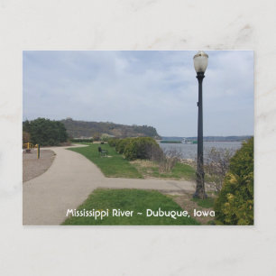 Postale Mississippi River, Dubuque, Iowa Photo Carte Posta