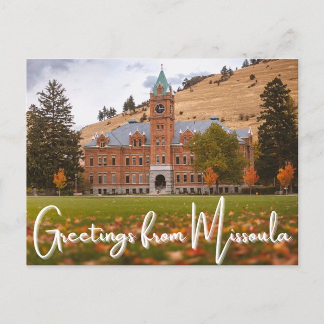 Postale Missoula Montana University of Montana Carte posta (Devant)