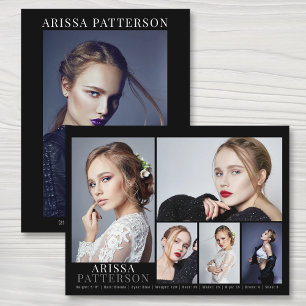 Postale Modèle Acteur Carte Comp 6 Photo double face