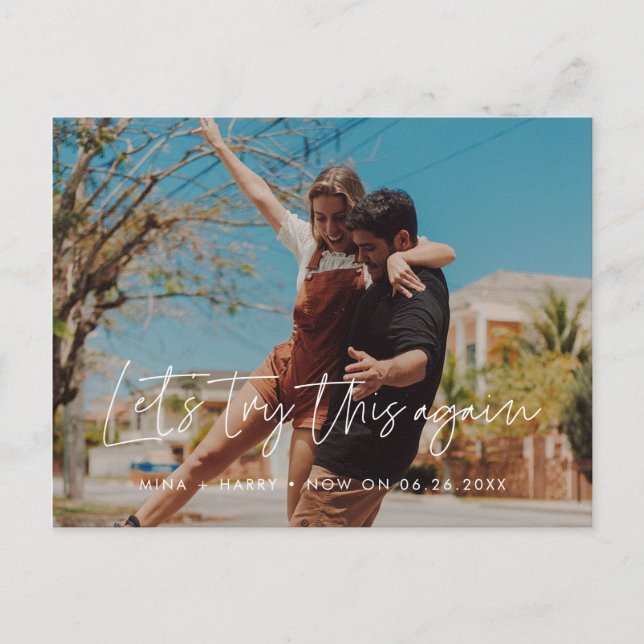 Postale Moderne Essayons de nouveau cette photo Carte post (Devant)