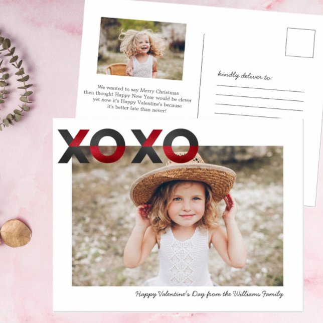 Postale Moderne et sucré | Carte photo Valentine (Créateur téléchargé)