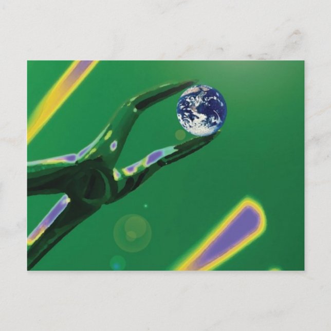 Postale Monde dans un instrument dentaire Dentiste carte p (Devant)
