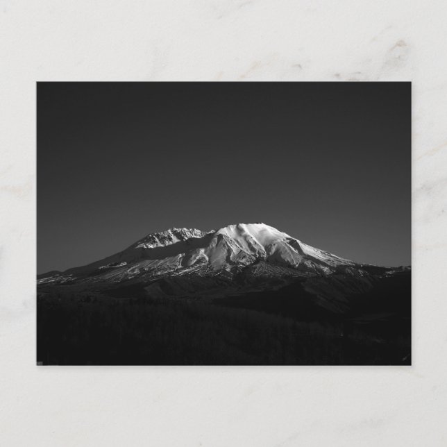 Postale Monochrome Mont Saint Helens En Repose Carte Posta (Devant)