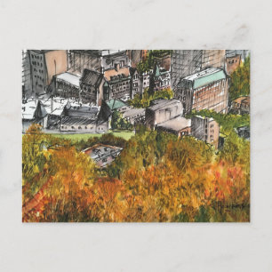 Postale Montréal du bâti royal, pour aquarelle, carte
