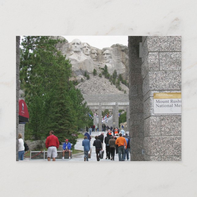 Postale Monument du Mont Rushmore, Dakota du Sud, Carte po (Devant)