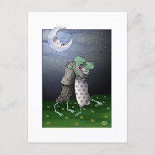 Postale Moon Waltz - Anniversaire Carte de grenouilles