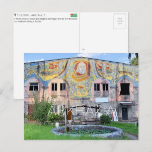 Postale Mosaïque soviétique, Soukhoumi, Abkhazie Carte pos