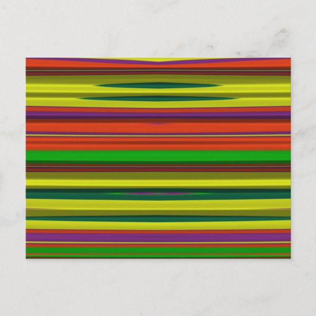 Postale ~ Motif de conception 3D ~ Couleurs de Noël~ Carte (Devant)