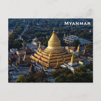 Postale Myanmar Vintage voyage Tourism Ajouter carte posta