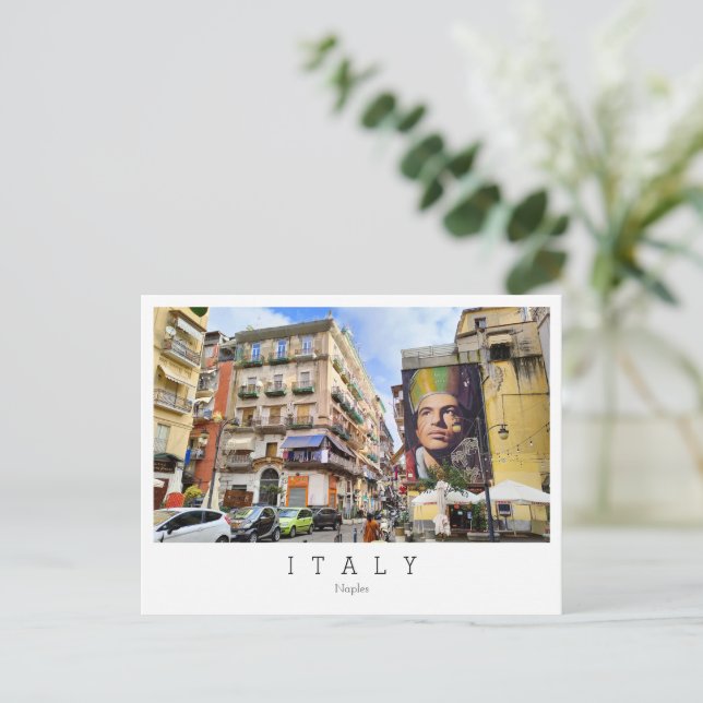 Postale Naples, capitale de la Campanie, Italie Carte post (Debout devant)