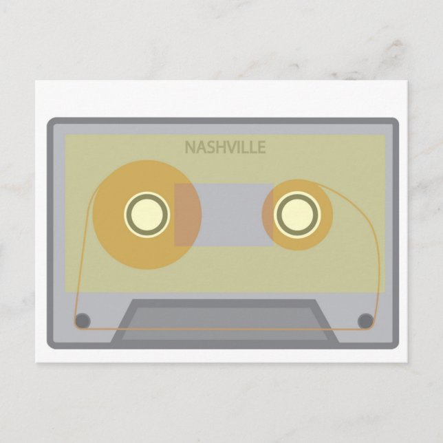 Postale Nashville, TN Musique Vintage Cassette Carte posta (Devant)