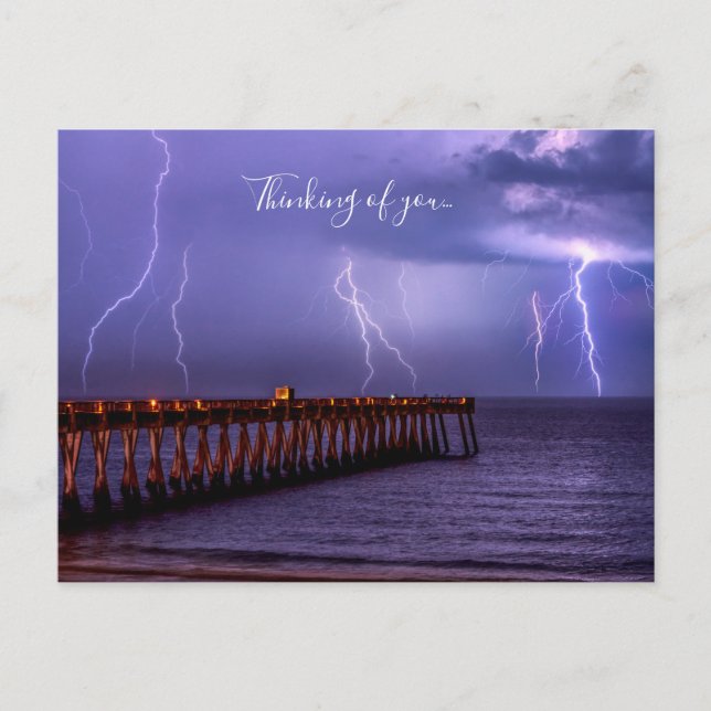 Postale Navarre Florida Lightning Penser De Vous Carte Pos (Devant)